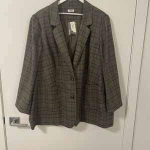 BNWT Pennington’s Brown Plaid Women's Blazer